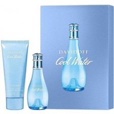 Image of DAVIDOFF COOL WATER FOR HER GIFT SET 30ML EDT SPRAY - BODY LOTION 75ML