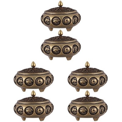  3pcs Kupfer Weihrauchhalter Exquisite Weihrauch Holding Basis Aromatherapy