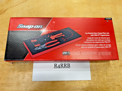 #ad Snap on Tools USA NEW RED 2 Piece Remote Hose Clamp Pliers Foam Set PLHC200FR $314.95