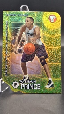 Tayshaun Prince 2002-03 Topps Pristine Die-Cut Gold Refractor RC /99 #117