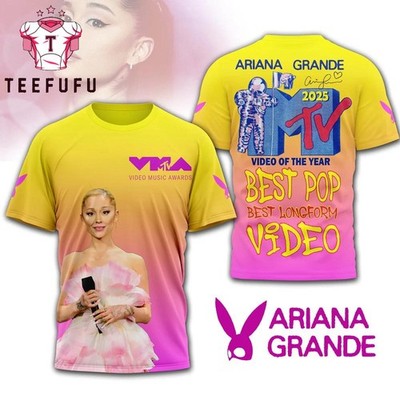 Ariana Grande MTV Video Music Awards 2025 3D Shirt