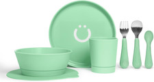 7-Piece Toddler Feeding Set, Includes Plate, Bowl, Cup, Utensils, Interchangeabl