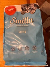 Crocchette Gatti Kitten Smilla in 10 confezioni richiudibili da 1 Kg, 2.50 €/kg
