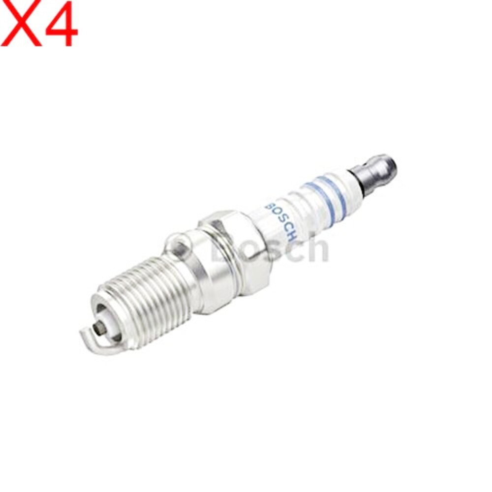 BOSCH Spark Plug x4 Petrol For CITROEN PEUGEOT 0241235753