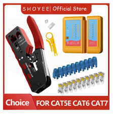 RJ45/RJ12/RJ11 Pass Through Crimp Tool Cat7/6/5e