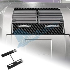 Center Air Vent Outlet Stickers Black Red Carbon Fiber For Scion Tc 2005-2010