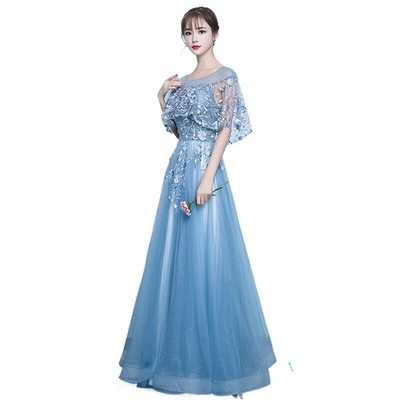 Women's Elegant Style Annual Meeting Host Dress Fairy Banquet Evening Date Lady