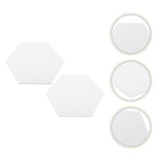 Home Use Durable Polyester Acoustic Panels White Hexagon Sound Insulation Boards