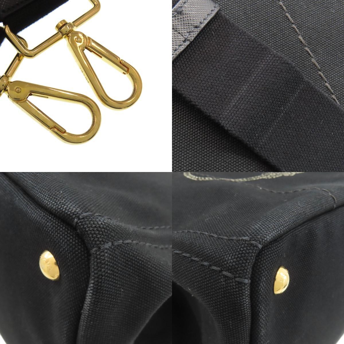 PRADA 1BG642 Canapa 2WAY Handbag Canvas Used Ladies from japan thumbnail 7