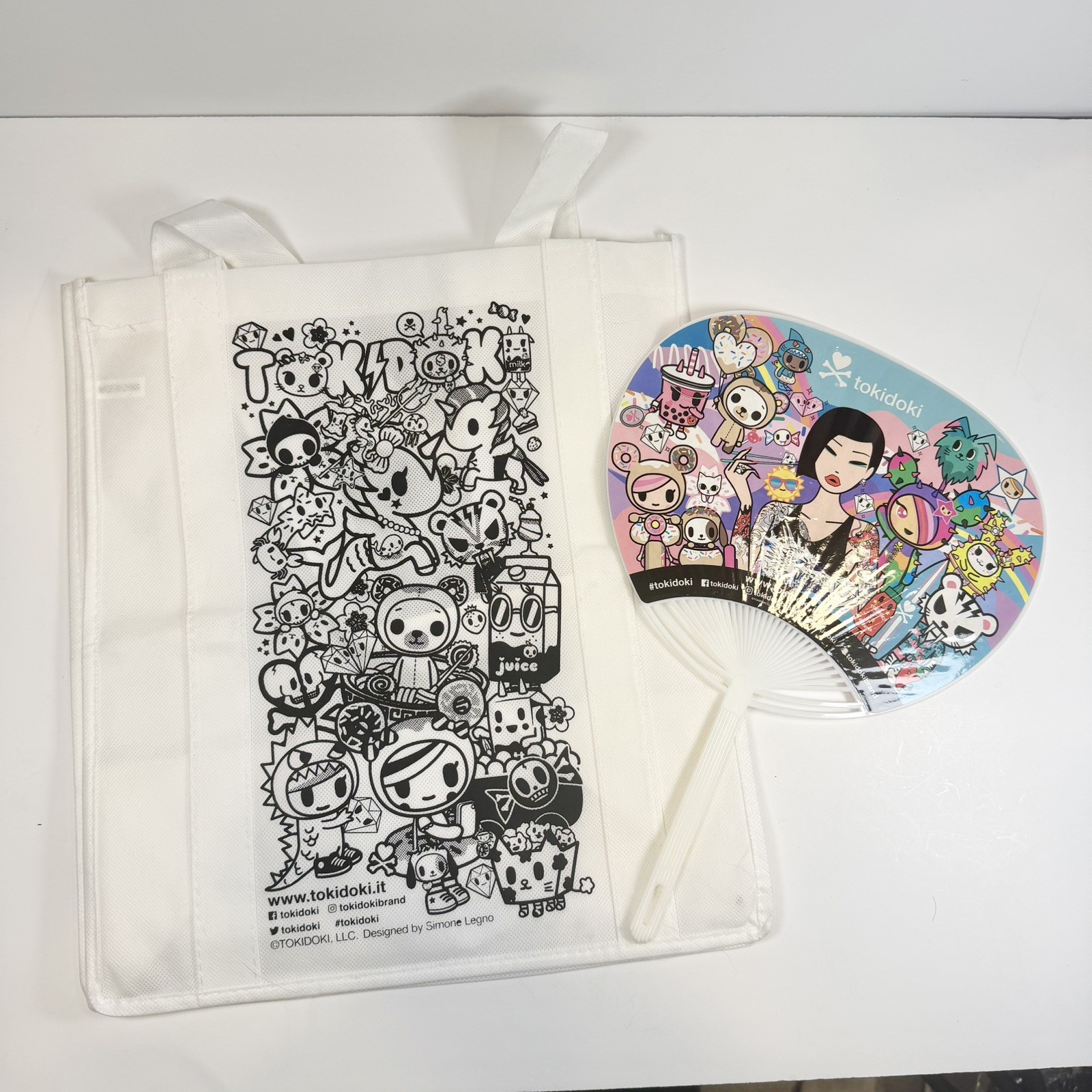 ⚡RARE⚡ Tokidoki SDCC 2019 Exclusive Full Zip Hoodie Womens Large (w/Bag and Fan) image 6