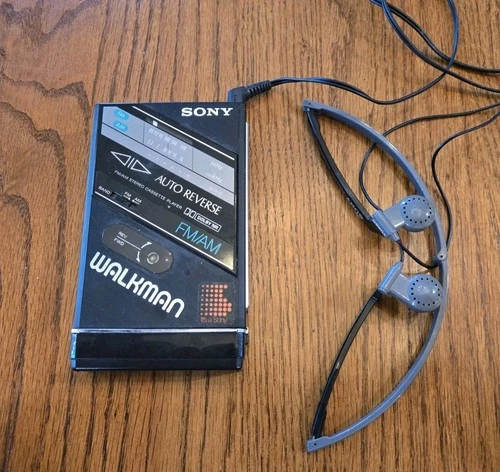 Vintage Sony WM-F100 II Walkman Stereo Cassette Player *READ* For Parts Only