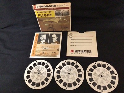 GAF ~ VIEWMASTER ~ HISTORY OF FLIGHT ~ 3 REEL SET ~ 1970