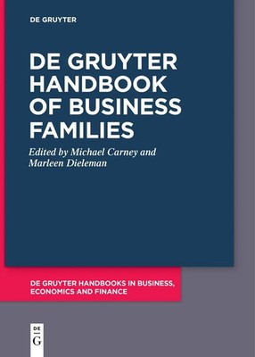 De Gruyter Handbook of Business Families | Marleen Dieleman (u. a.) | Buch | XIV
