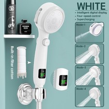 High Pressure Bath Shower Head 4 mode Filter Purification Bathroom Water Saving