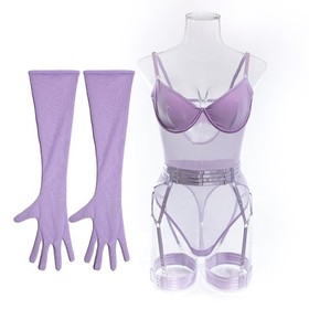 Sexy Lingerie for Women Mesh Corset Bodysuit Bustier Lingerie Set