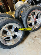 17x7 17x8 American Racing Vn515 Torque Thrust Polished Wheels Rims Tires Chevy