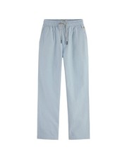 Scotch  Soda Loose-Tapered Linen-Blend Pant Blue 10