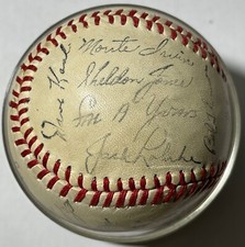 1950 New York Giants Autographed Team Baseball w/ M.Irvin, B.Thompson & 24 More