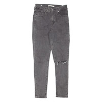 LEVI'S 721 High Rise BIG E Womens Jeans Grey Slim Skinny W25 L28