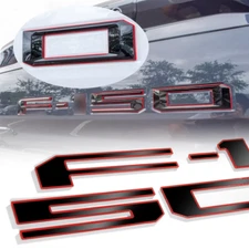 Raised Red Black Red Tailgate Inserts Letters Emblems fit for F-150 2018-2020
