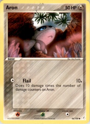 2006 Pokemon EX - Crystal Guardians #44 Aron NM-MT