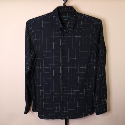 Perry Ellis Slim Fit Stretch Long Sleeve Shirt Size XL Mens