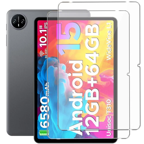 10.1 Zoll 9H Panzerfolie Glas für Doogee Tab A9 / A9 Pro 2025 Display Schutzglas