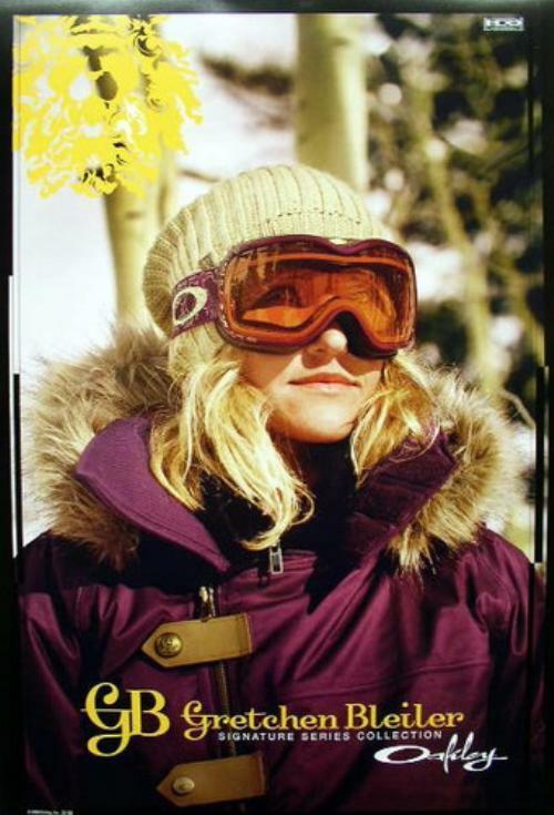 OAKLEY 2009 GRETCHEN BLEILER snowboard goggle poster  display picture 2