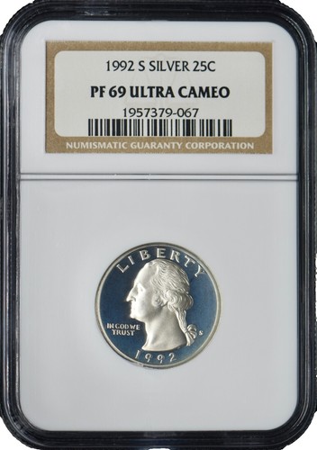 1995 S Silver Washington 25¢ NGC PF 69 Ultra Cameo | eBay