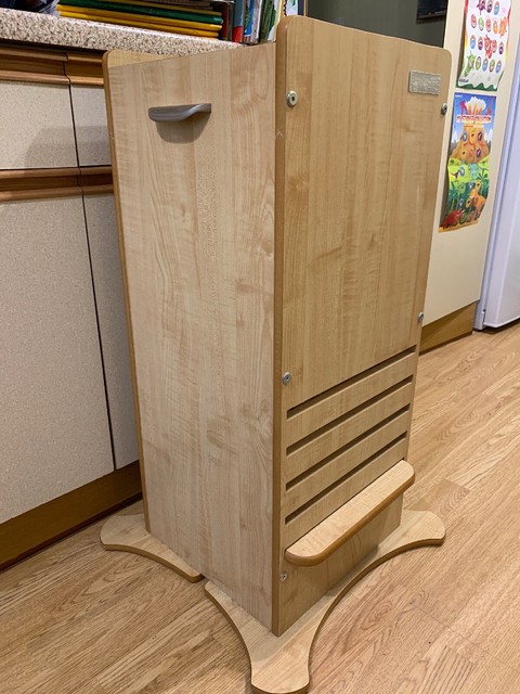 Little Helper Funpod Toddler Kitchen Safety Stand With Chalkboard