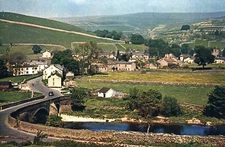 Aerial View Kettlewell Upper Wharfedale Yorkshire England Postcard