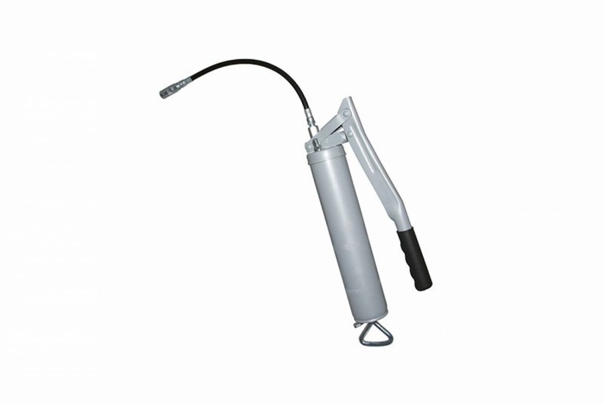 Pompe à graisse ALGI ECO avec flexible et agrafe 4 mors 400g en acier pour atelier mécanique