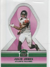 JULIO JONES Pink Ribbon Cancer EMERALD GREEN Crown Royale DIE-CUT INSERT CARD