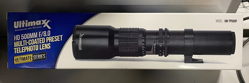 Super 500mm f/8 Manual Telephoto Lens for Nikon D5 D4S D810 D800 D750 D700 D610