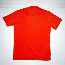 Camiseta Jack Wolfskin Crosstrail Naranja Rendimiento Senderismo Manga Corta Para Hombre L