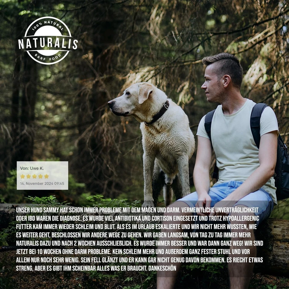 Naturalis 500g TrockenBARF 80% Lamm 20% Gemüse Hundefutter getreidefrei Complete - Bild 2 von 4