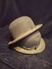 Men's Black Bowler Hats - 2 hats - Antique - 1 Flexo