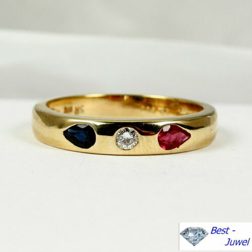 925 Argento Sterling 18K Placcato Oro Zaffiro Blu