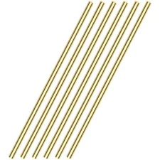 6 Pieces 12 Inches 3/16 Inch Brass Rods, Sutemribor Brass Solid Round Rod Lathe