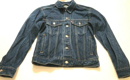 Levi's 507 Women's Standard Trucker Blue Denim Buttons Jacket S | eBay