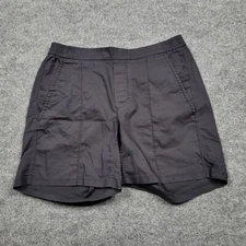 Kit And Ace Shorts Mens 33 Black Chino Stretch Waist Pull On Casual Adult