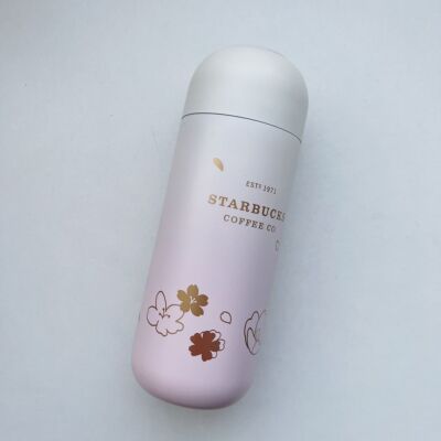 2024 Starbucks OriginalChina Sakura Pink White Vacuum Cup Gradient