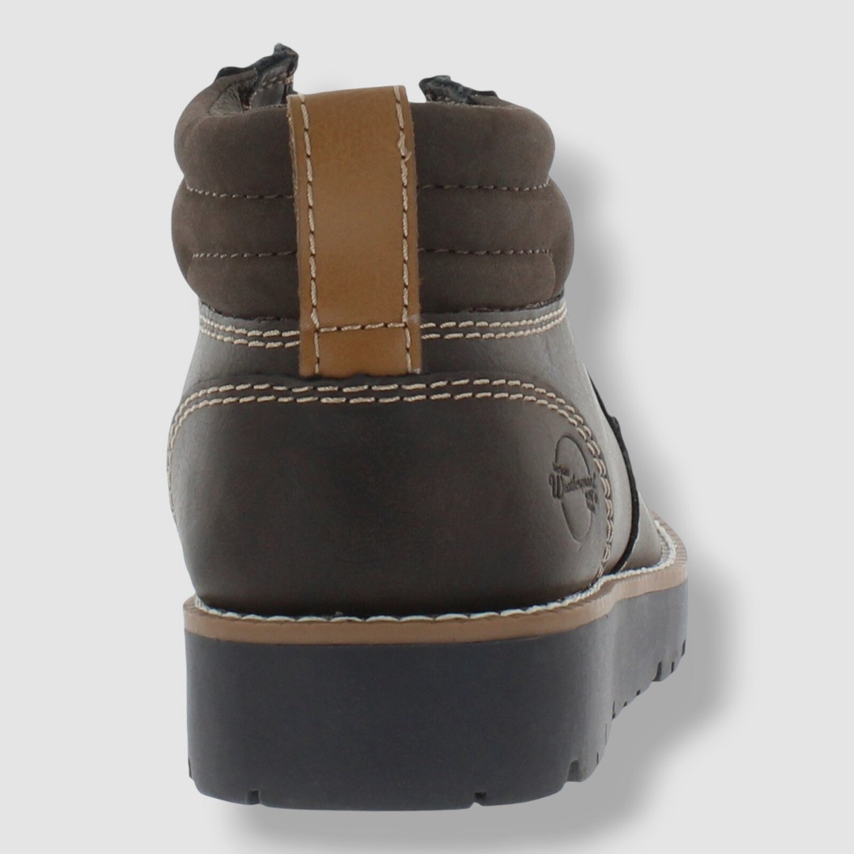 Weatherproof Vintage Men Brown Chester Faux-Leather Chukka 