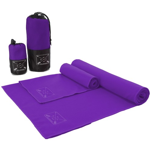 Microfibre Compact Towel Beach Hand fast drying ultra lightweight travel camping - Picture 27 of 34