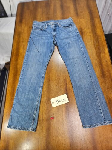 Levi's 514 Jeans Men's Size 32x32 Blue Denim Stra… - image 1