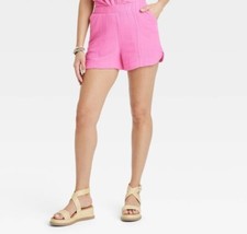 Universal Thread High-Rise Pull-On Shorts Womens Large Elastic Waist Pink