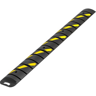6ft Roll up Speed Bumps for Road with Yellow Stripe Portable Speed Bumps