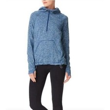 Sweaty Betty Activewear Circuit Tech Hoodie Top Shirt Blue Women's XS