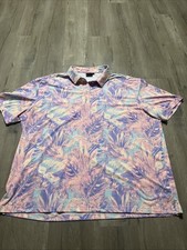 Sunday Swagger Polo Golf Shirt Men’s 4XL Multicolor AOP