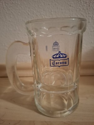 RARITÄT!-Glasbierkrug Corona, 0,3 L(, mit hohem Boden. -Siehe-Bilder